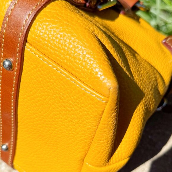 Dooney & Bourke Pebble Grain Domed Leather Bristol Satchel - Picture 11 of 14